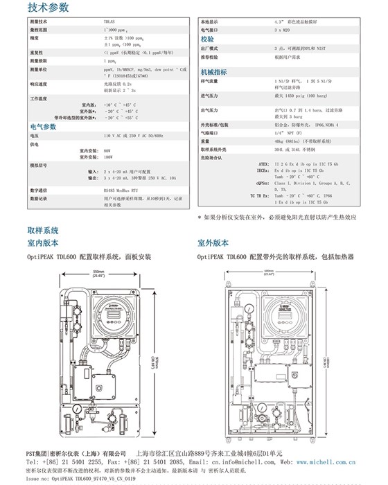 OptiPEAK TDL600 97470 CN Datasheet