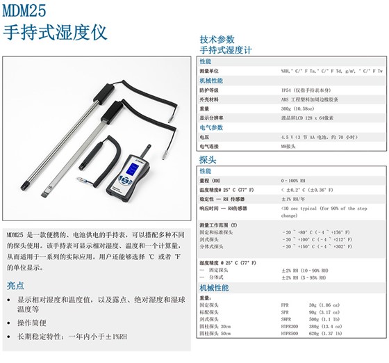 MDM25 手持式濕度儀