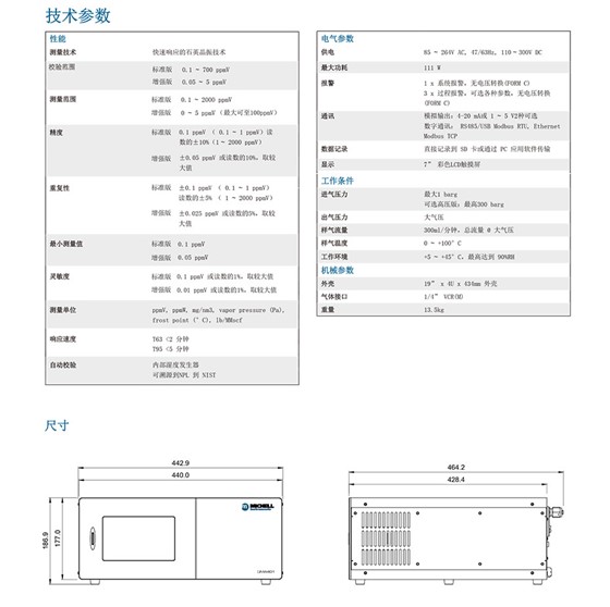 QMA401 微水分析儀