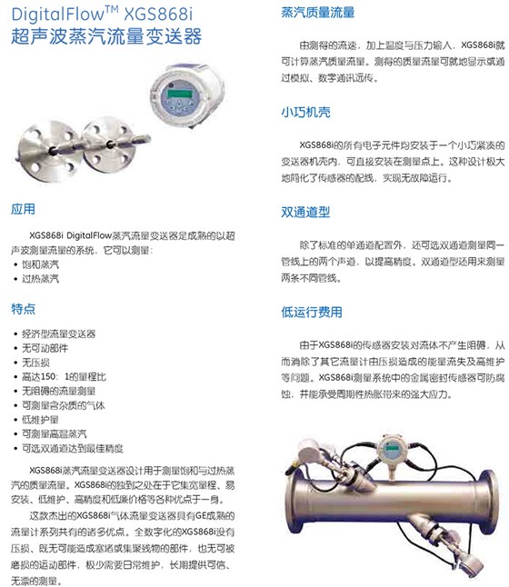 XGS868i
超聲波蒸汽流量變送器