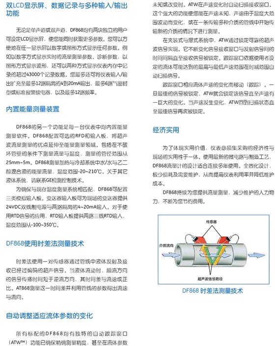 DF868 超聲波液體流量計(jì)