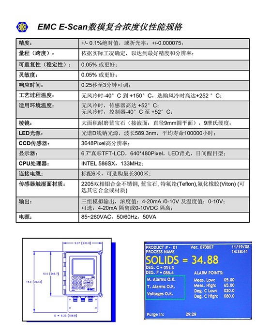 EMC折光儀濃度計(jì)