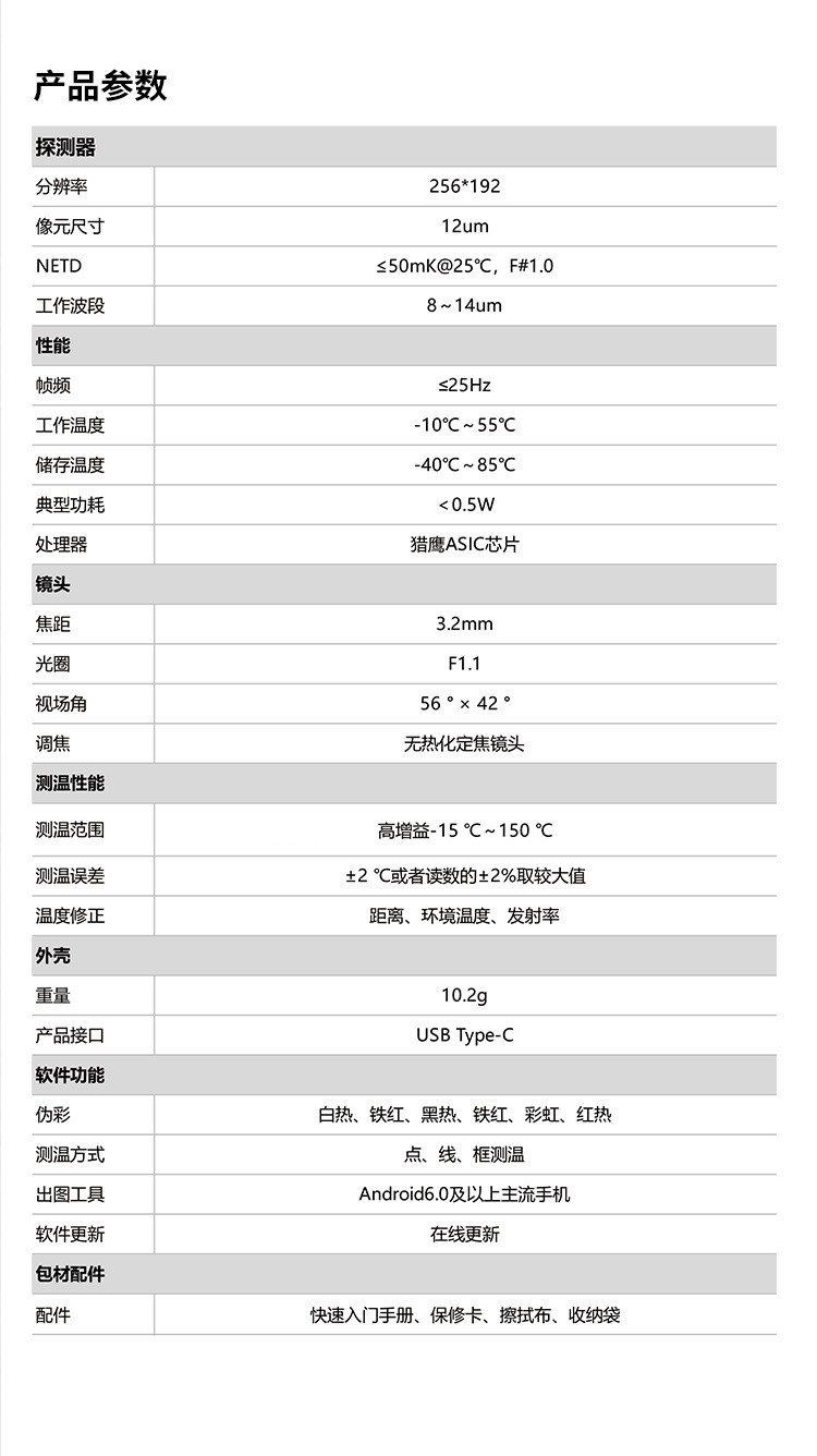 創(chuàng)智飛便攜式手機熱像儀